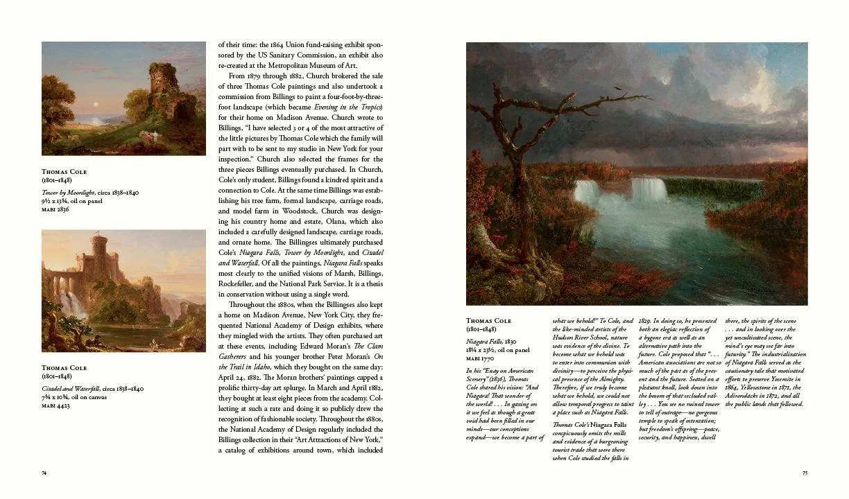 Marsh, Billings, Rockefeller in Woodstock, book: paintings collection.