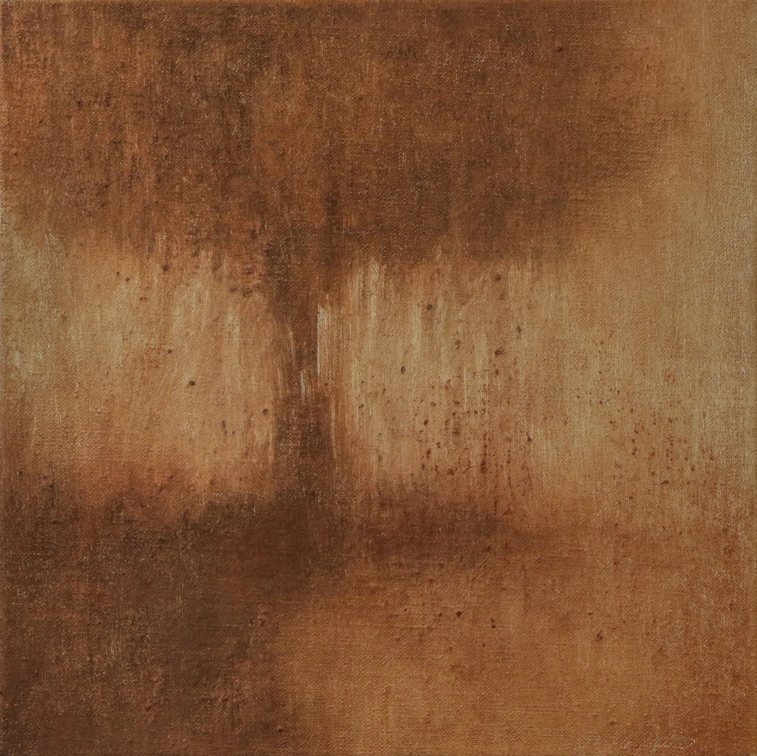 Earth-toned landscape with a rising tree form.