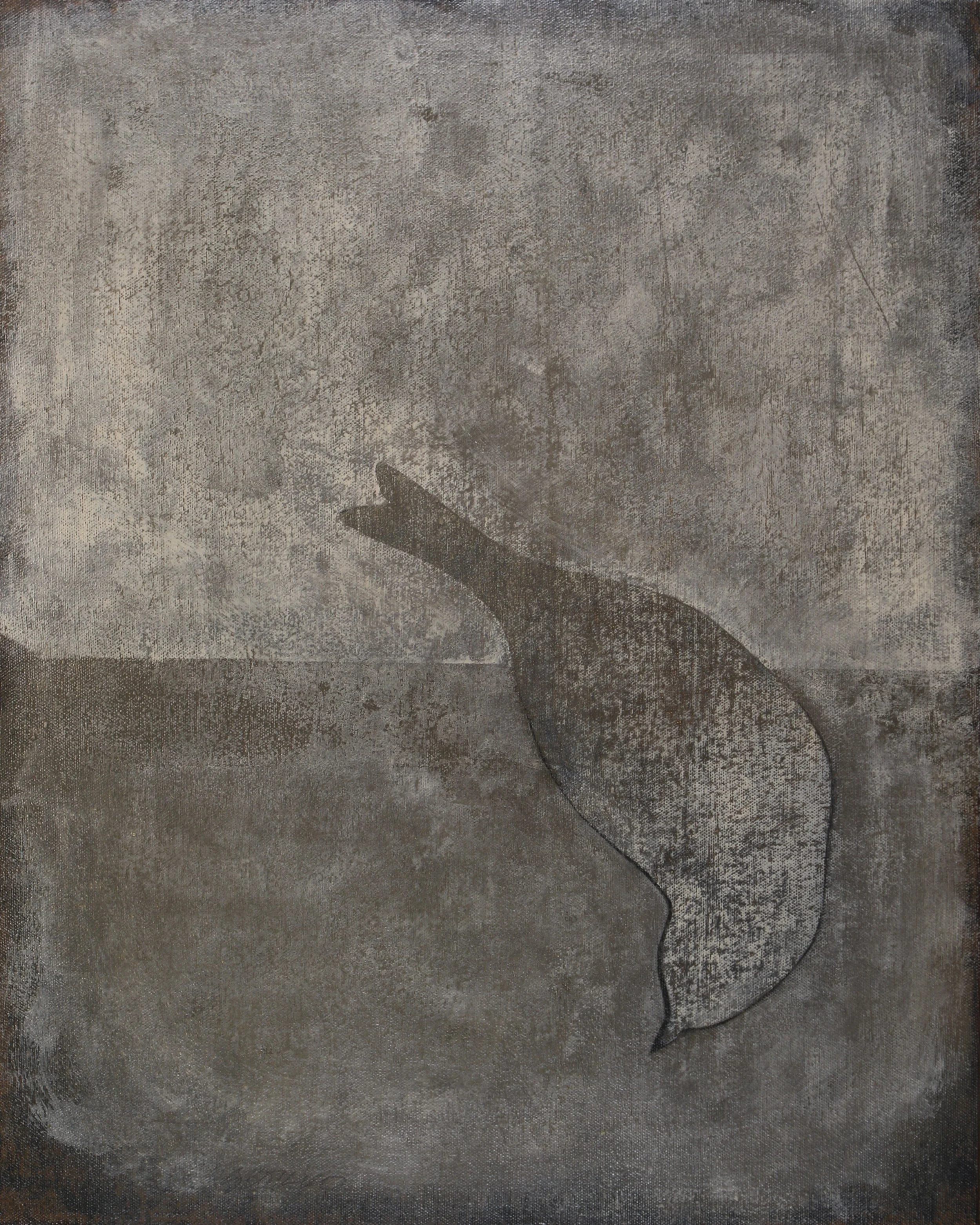Bird in neutral colors, oil on linen by Glenn Suokko.