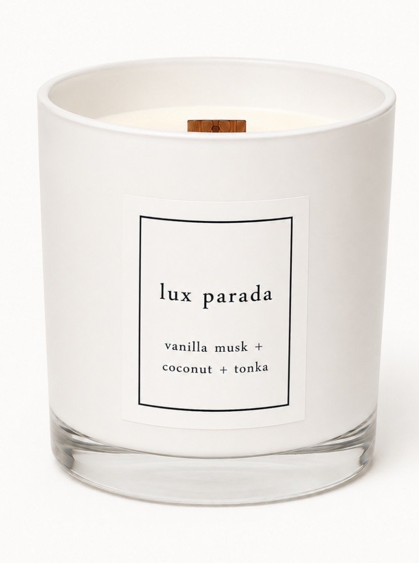 vanilla musk + coconut + tonka bean