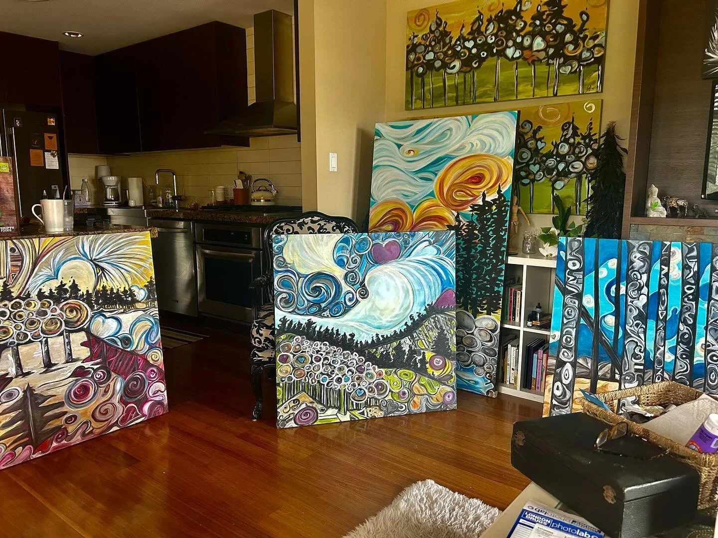 Thank you to all who attended my art show yesterday.  And I&rsquo;m deeply grateful for those who purchased my work.  It is humbling to see the work. I create with with joy, bring joy to someone else.  From watching my favourites go to their new home