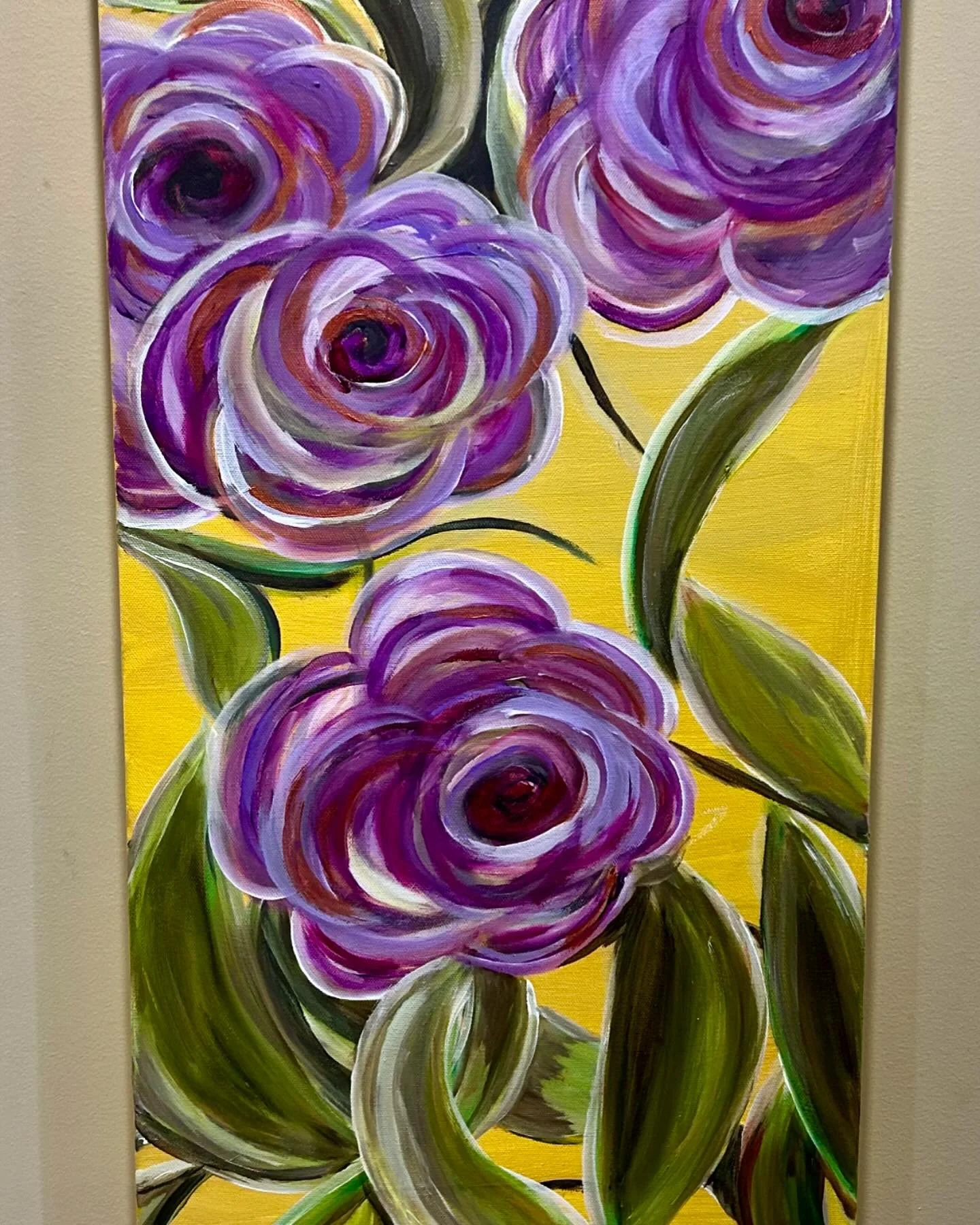 One for me.  When I sell paintings, I end up with empty walls. So this one fills the space and brings me joy.