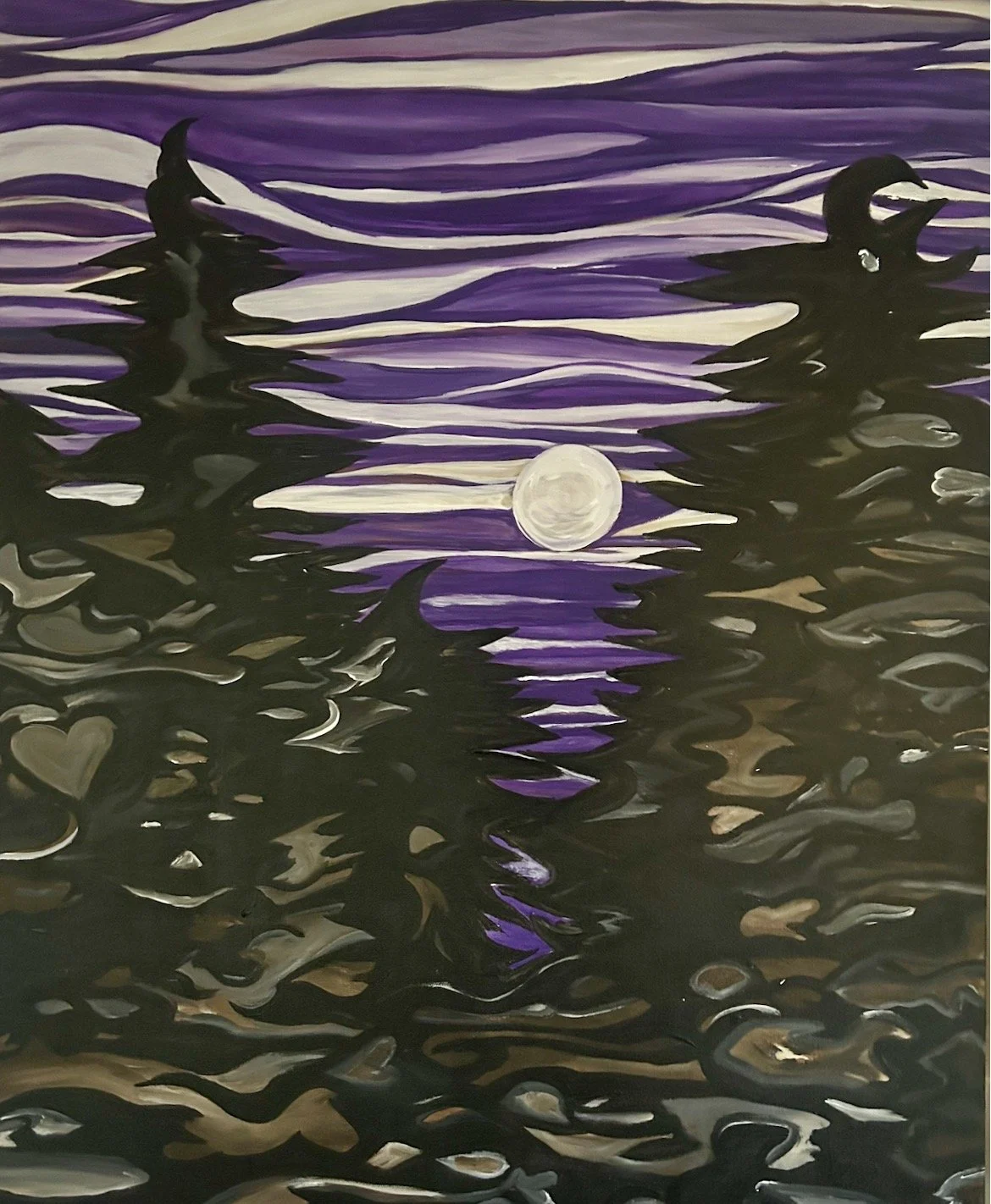 Sooke full moon magic 30"x40" $675