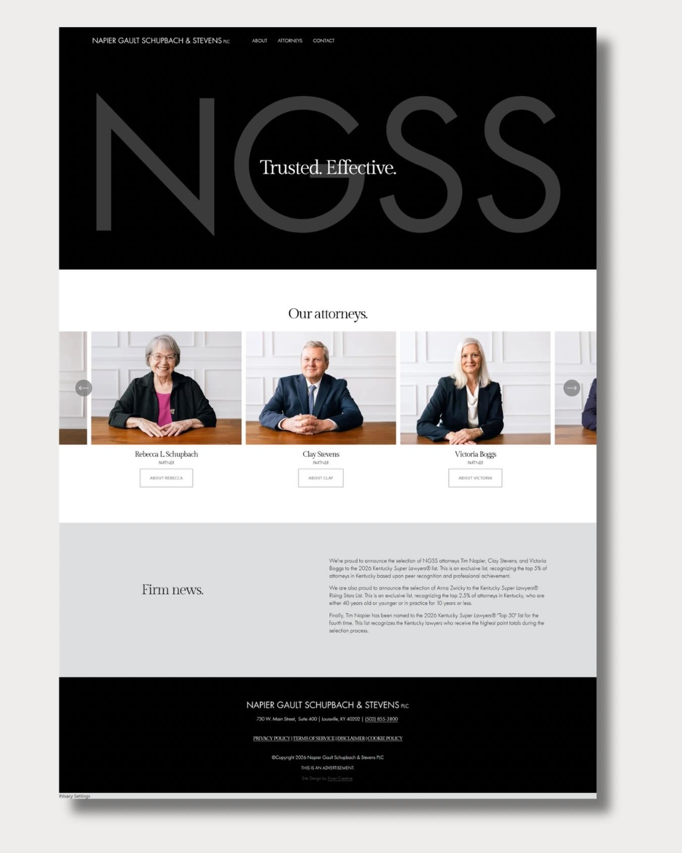 Sometimes a website just needs a fresh perspective.

This law firm was already on Squarespace, but their site felt dated and no longer matched the quality of their work. They had some unique needs because of the nature of their practice, and through 