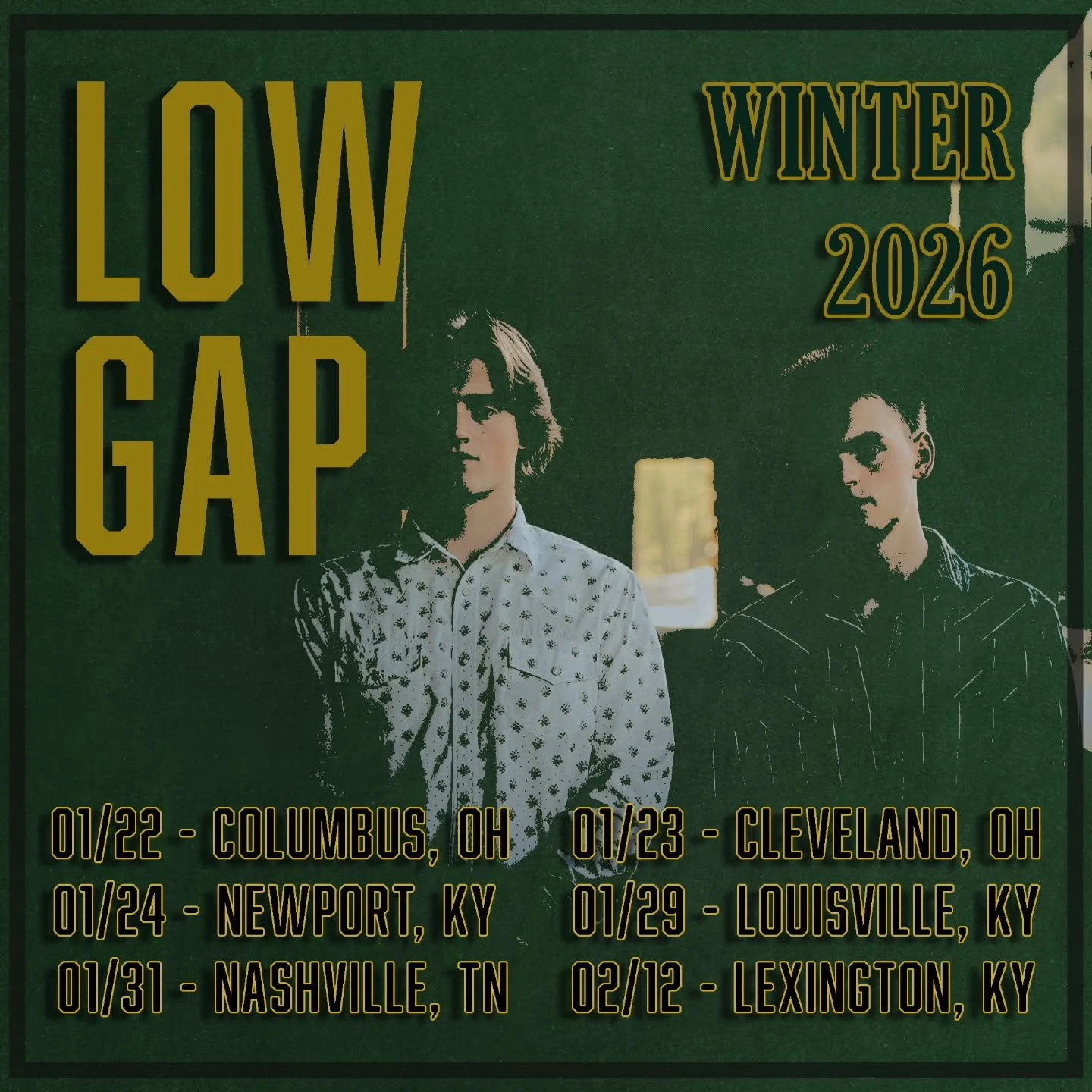 OHIO, KENTUCKY, AND TENNESSEE 

We're coming straight to ya this winter, and we're not messing around. It's been a bit since we've done a full headlining run, and this is the first time we are trying it in our backyard, so bring your family, bring yo
