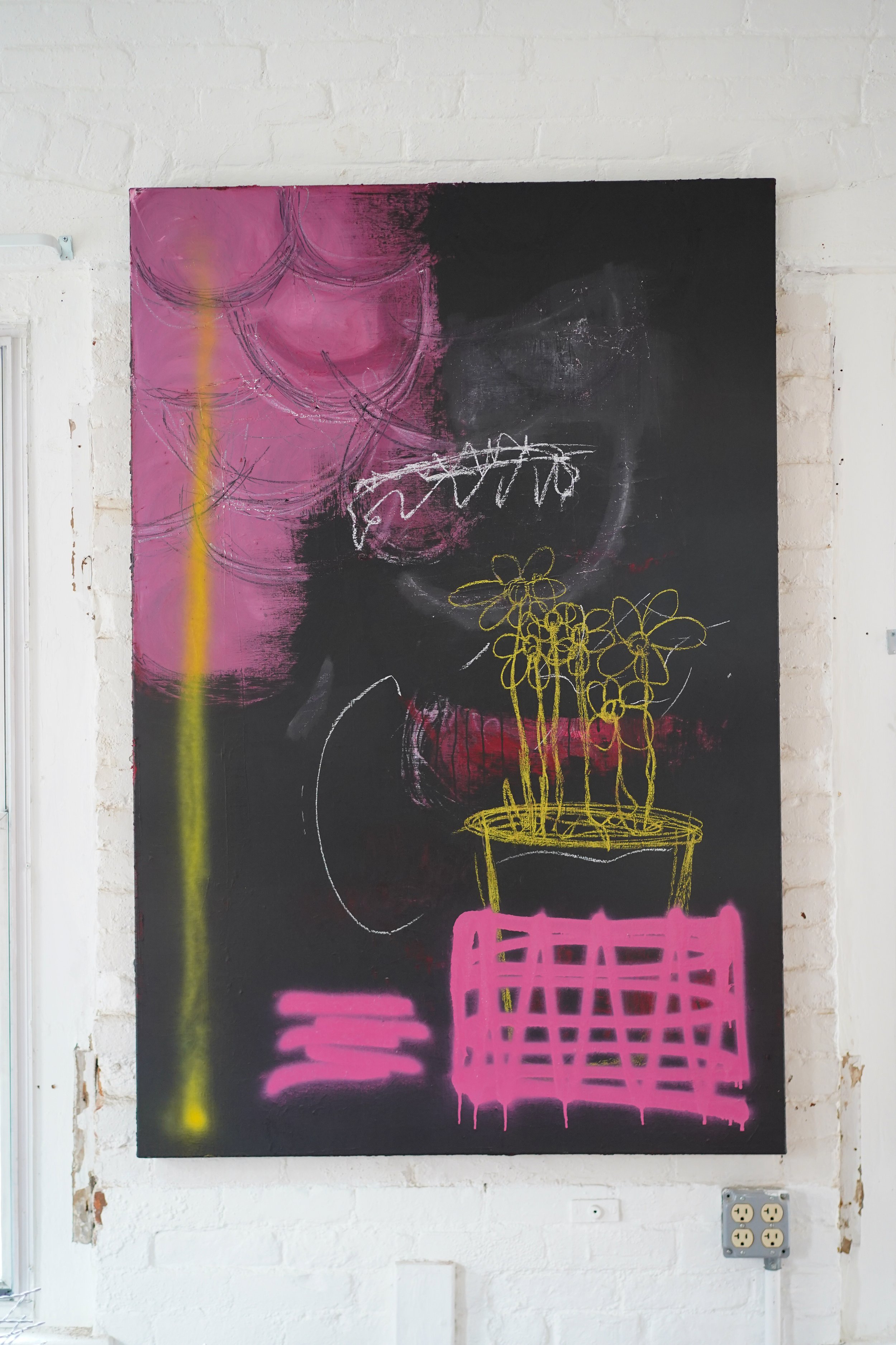 when the storm starts stopping | 60" H x 48" W | 2021