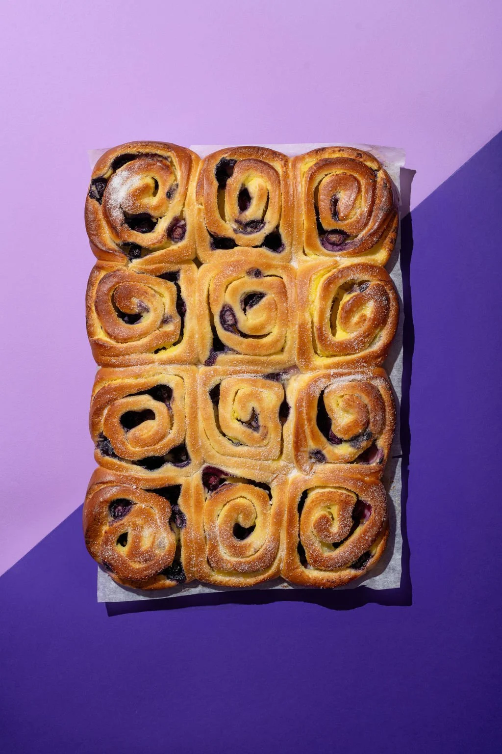 Blueberry Brioche Buns (Tray of 12)