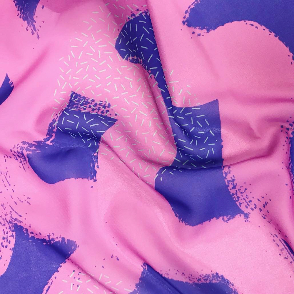 Fat brush stroked fabric designed by Laurie Shipley Design. 