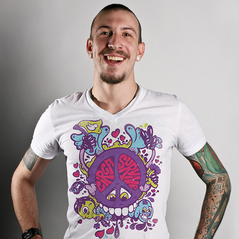 Hand-drawn lettering by Laurie Shipley Design for Circa Survive