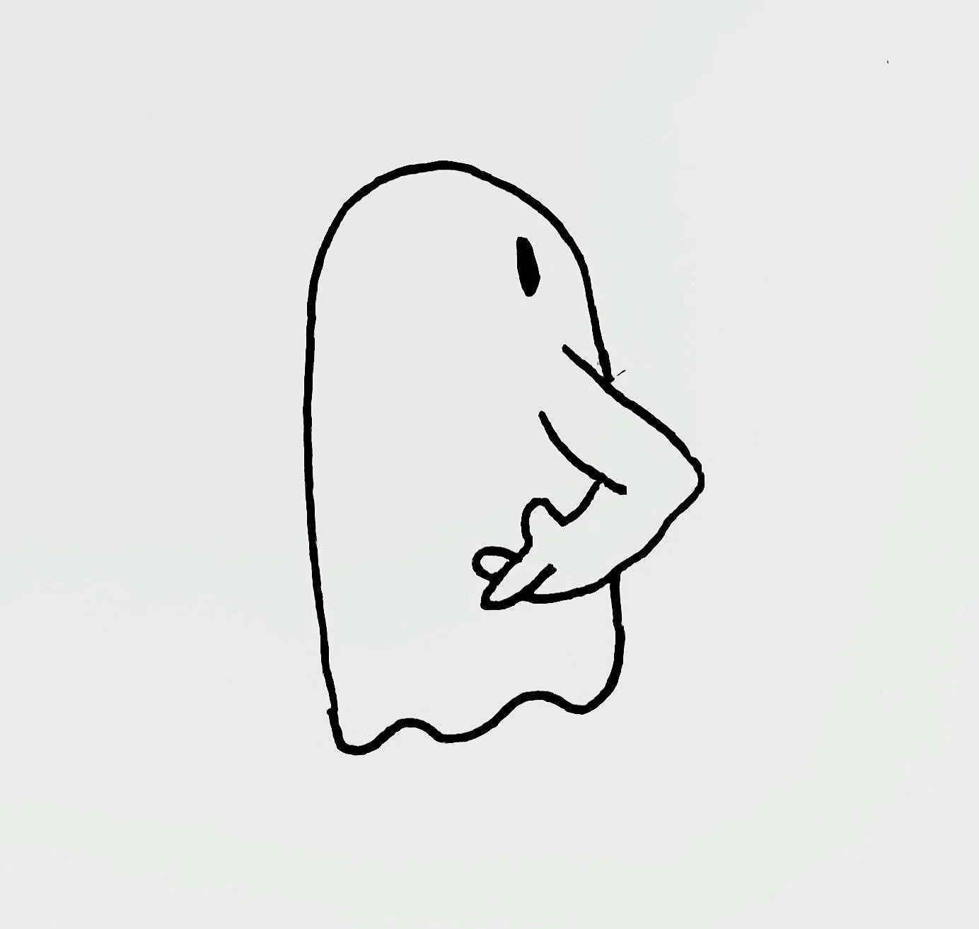 Inktober day 18. Deal. 
.
.
.
.
.
.
.
#inktober #ghost #ink #blackwork #deal