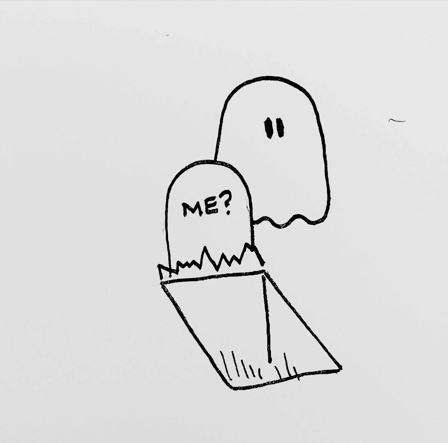 Inktober day 30. Vacant. 
.
.
.
.
.
.
.
#inktober #ghost #ink #blackwork #vacant