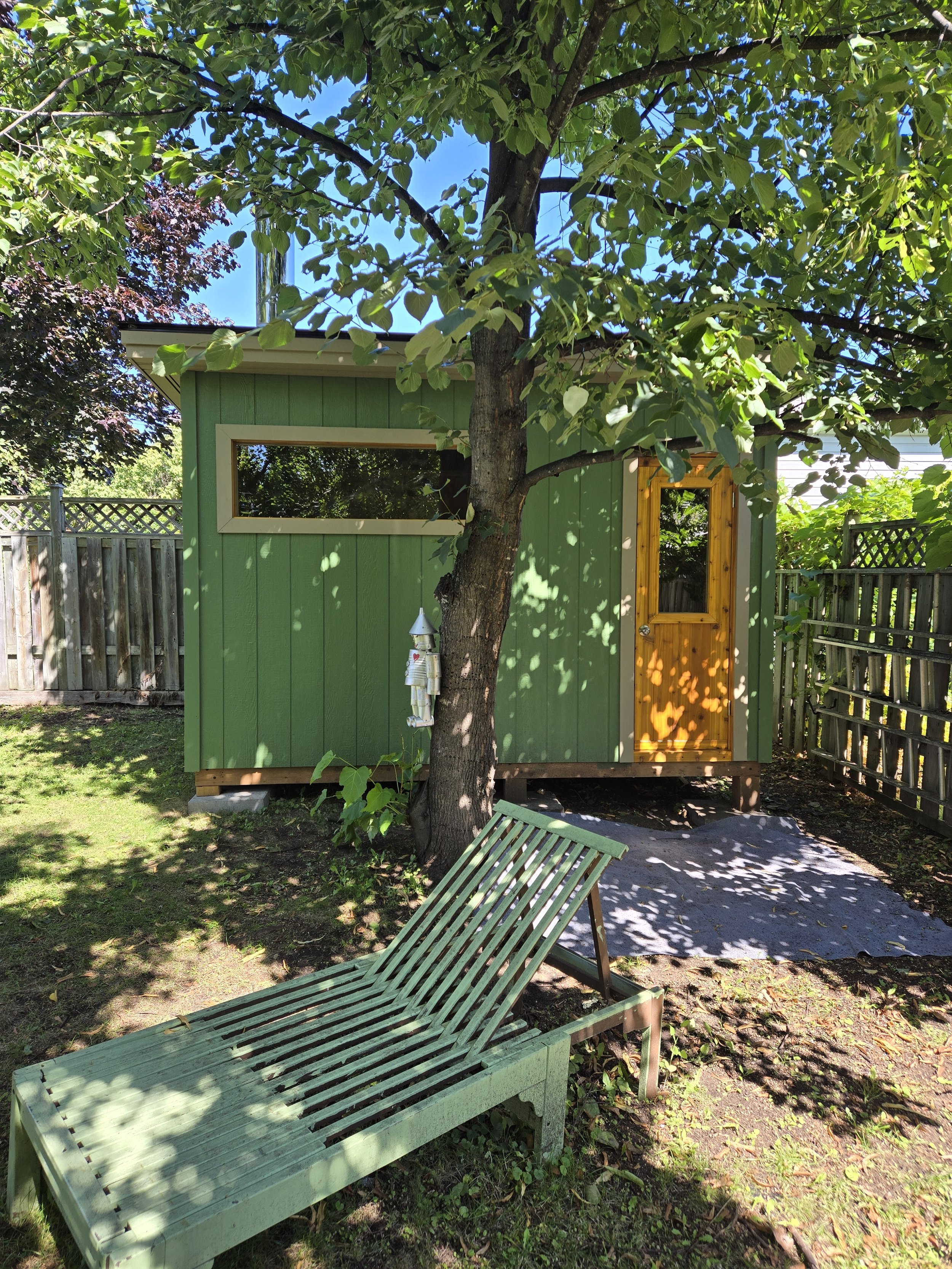 Backyard oasis - 8' x 12' insulated sauna with changeroom