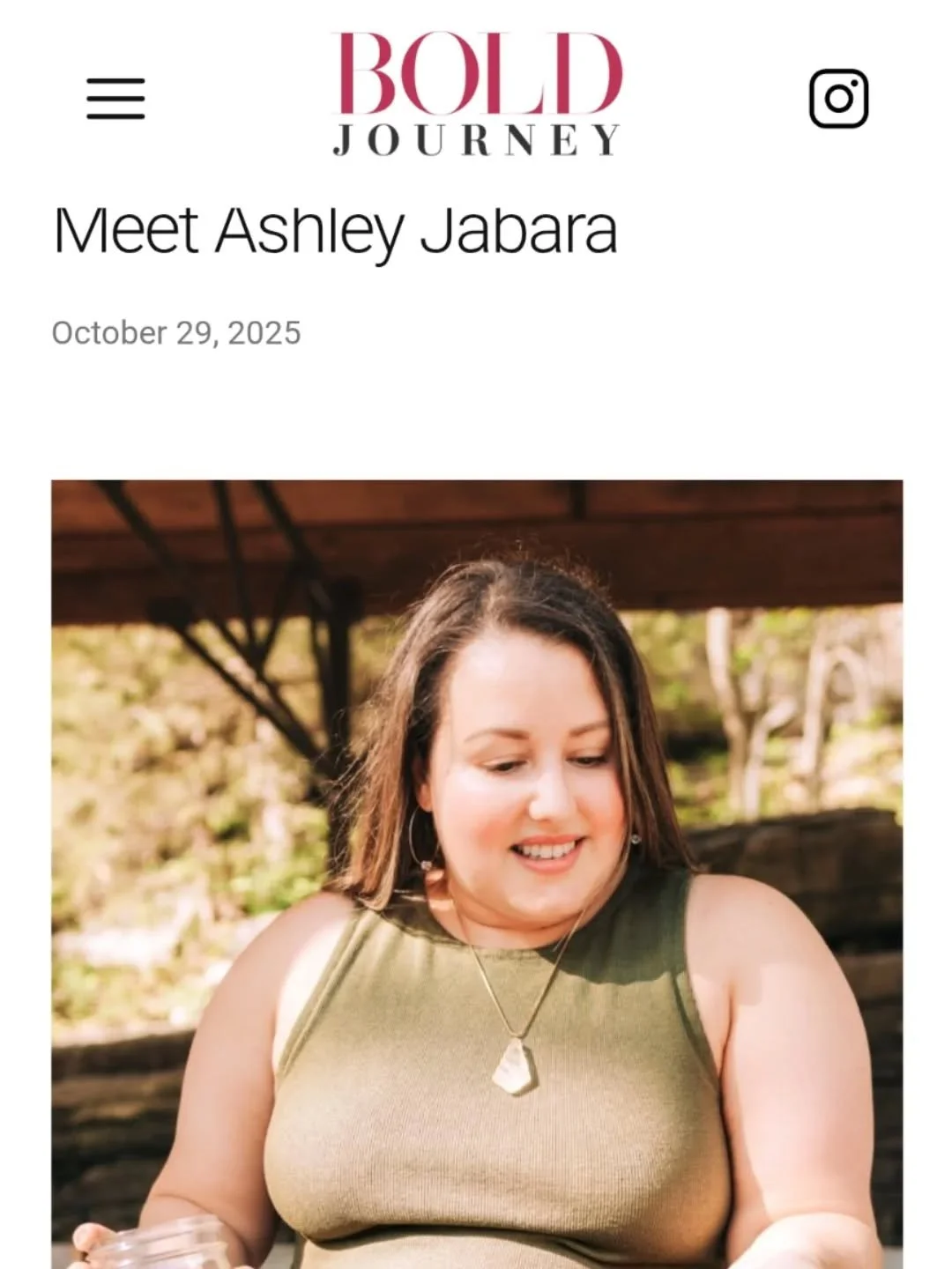 I am featured in @boldjourneymag !!! Check it out at https://boldjourney.com/meet-ashley-jabara