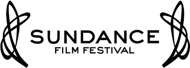 Sundance Film Festival logo with stylized swirling lines around the text