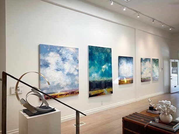 Some of my works at Aerena Galleries | Mill Valley, California location. My Artist showcase @aerenagalleries is showing until September 25th! #AnnShogren #modernoilpainting #modernlandscapepainting #abstractvineyard #minimalism #abstractpainting #abs