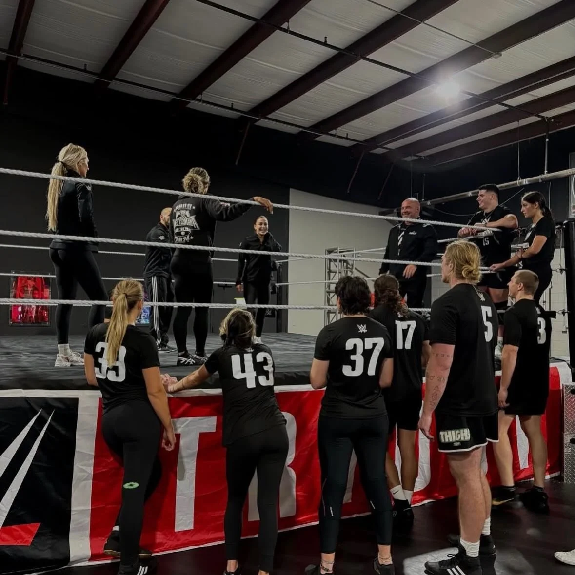 Super grateful and honored to help @wwe @wwenxt @wwerecruit with the first tryout of 2026! Everyone did amazing and worked hard! Good luck! 4 rings! 40+ people! Wrestling is great!