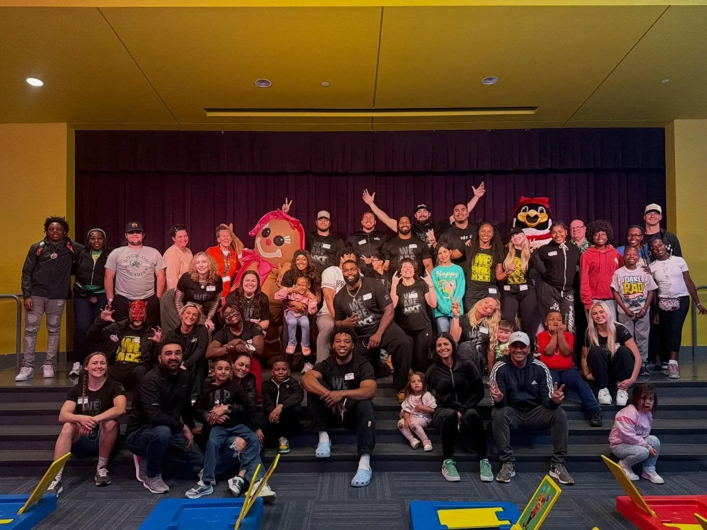 One of the best parts about pro wrestling and @wwe is giving back! Thank you to all the talent and @gktwvillage for the opportunity to connect with the community!