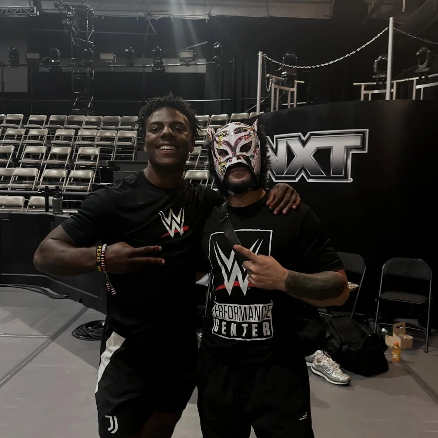 Great job at @wwe #wrestlemania @ishowspeed ! See you at the next session!