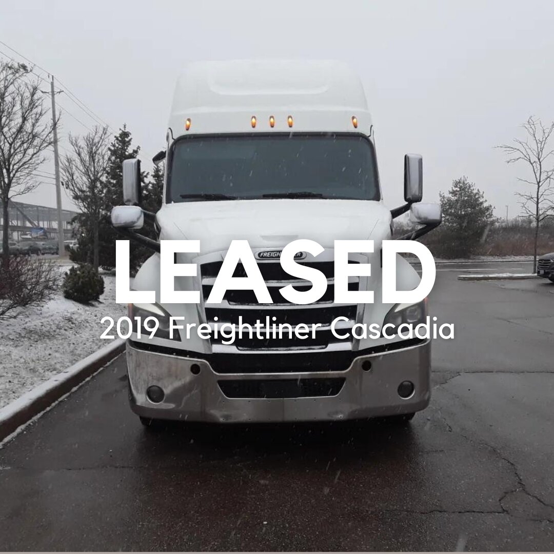 LOCAL Lease!

2019 Freightliner Cascadia
- extended warranty
- delivery
36 months 

Nicole Rice Equipment Leasing
204-721-2501

#nicolericeleasing #equipmentleasing #manitobaleasing #westmanleasing #westmantransportationleasing #transportationequipme