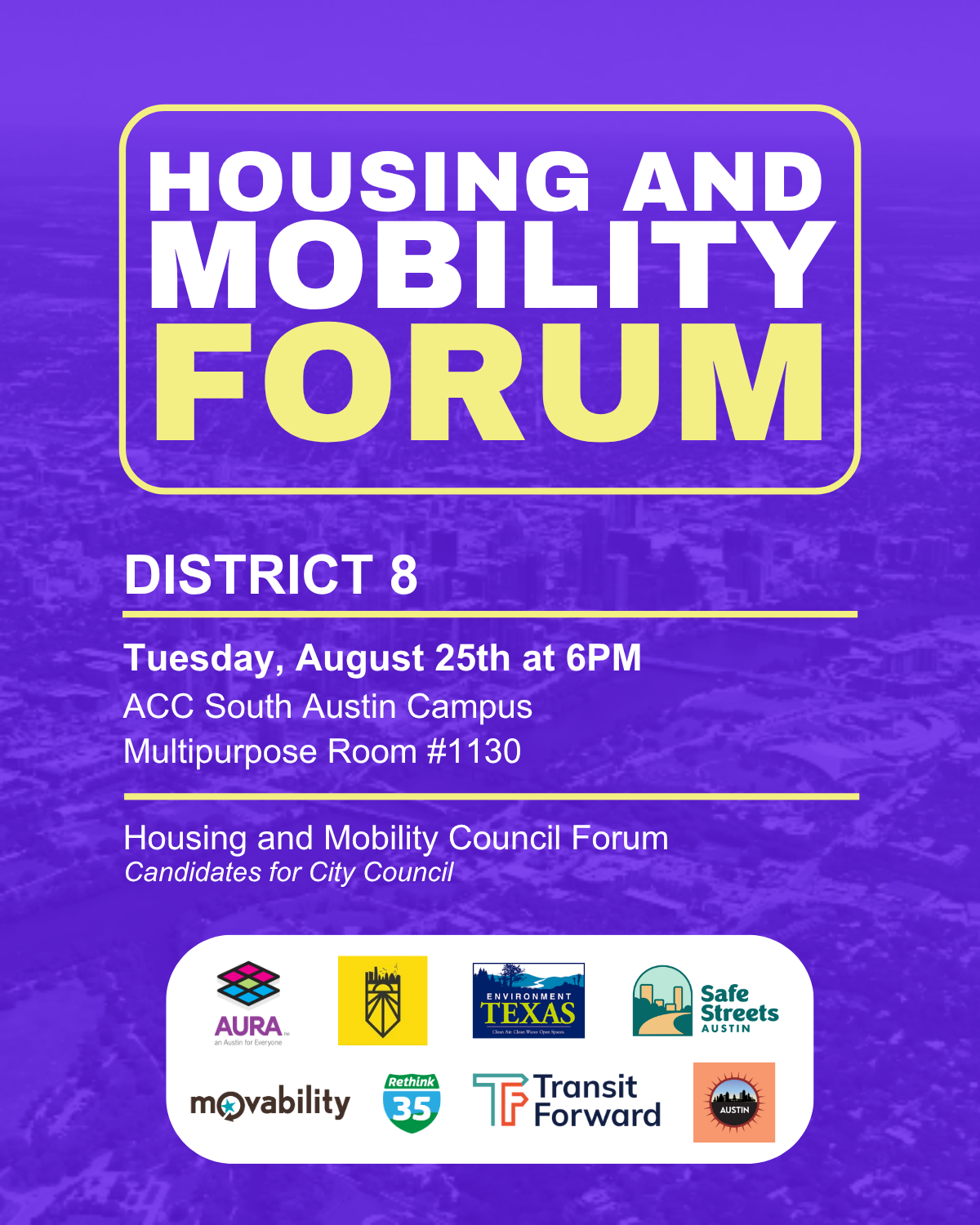 District 8 Housing & Mobility Forum