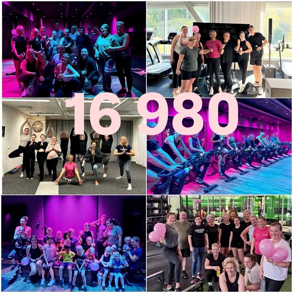 Oktober m&aring;nad &auml;r slut, efter 3 helger med 14 stycken olika tr&auml;ningspass &ouml;ppna f&ouml;r alla, AW-kv&auml;ll med lottning och ert stora engagemang s&aring; kan vi nu tillsammans skicka en g&aring;va till @brostcancerforbundet p&ari