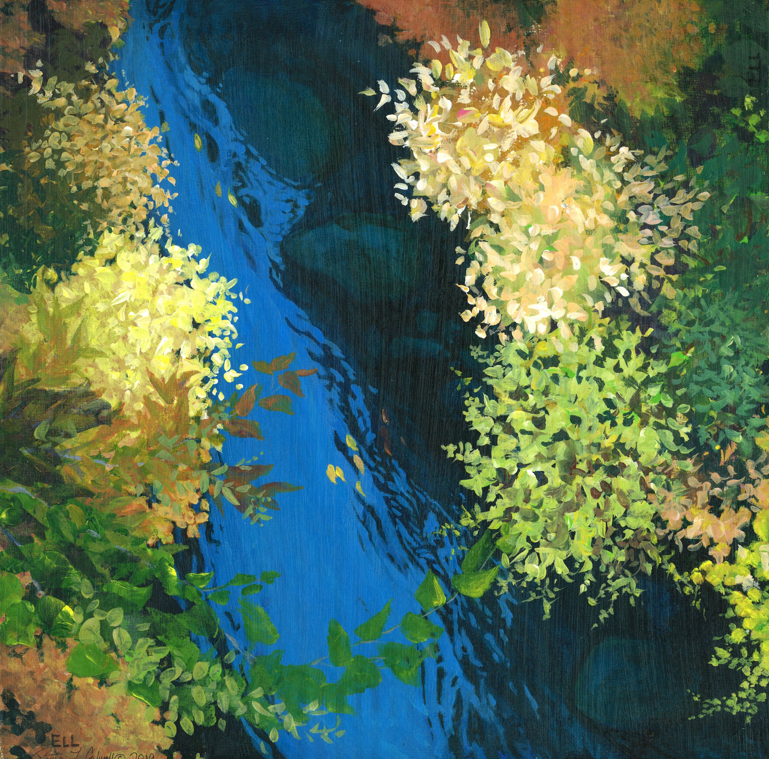 "River Runnings Through" | 12” x 12” | Acrylic | Original | 2020