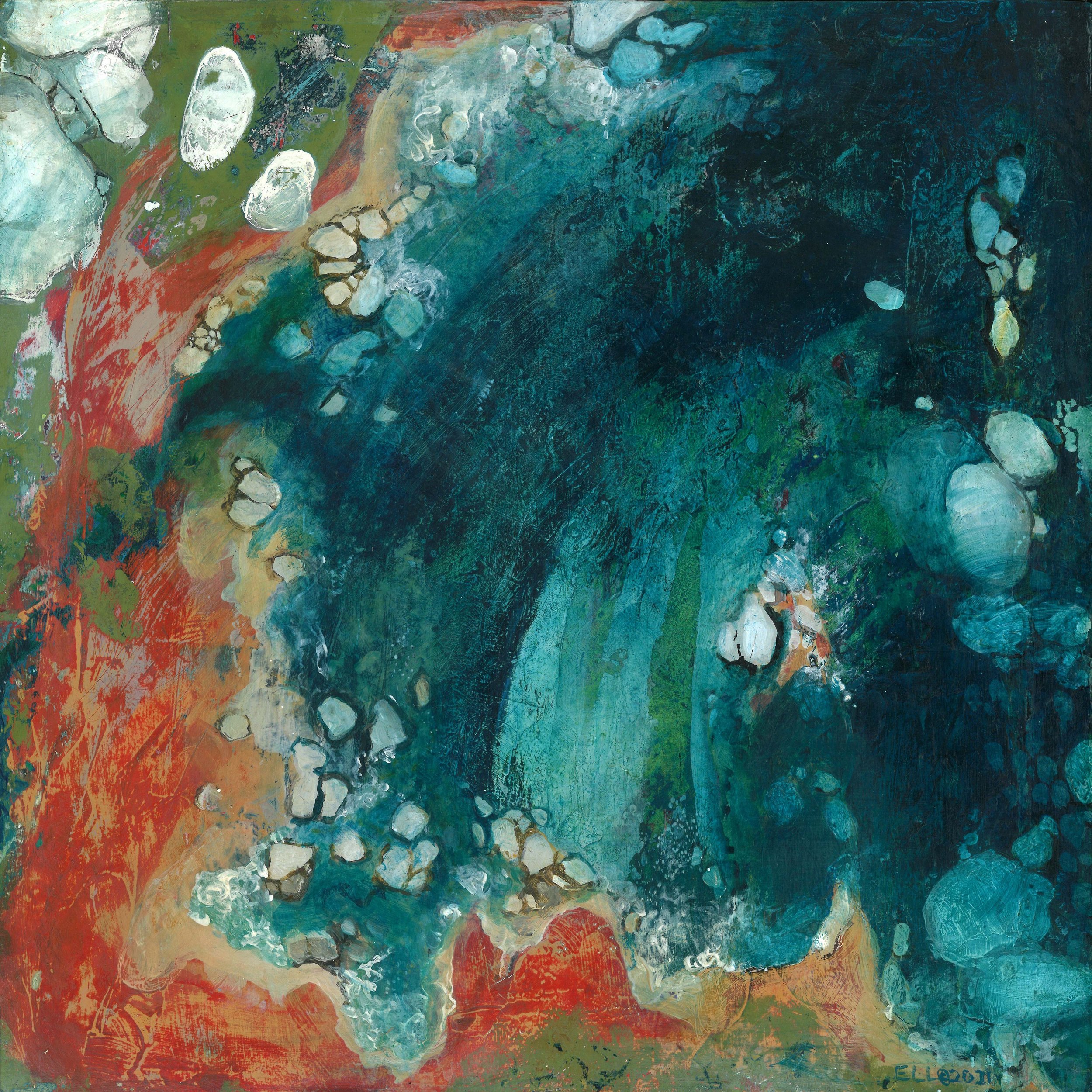 "Strange Shores" | 12” x 12” | Acrylic | Original | 2021