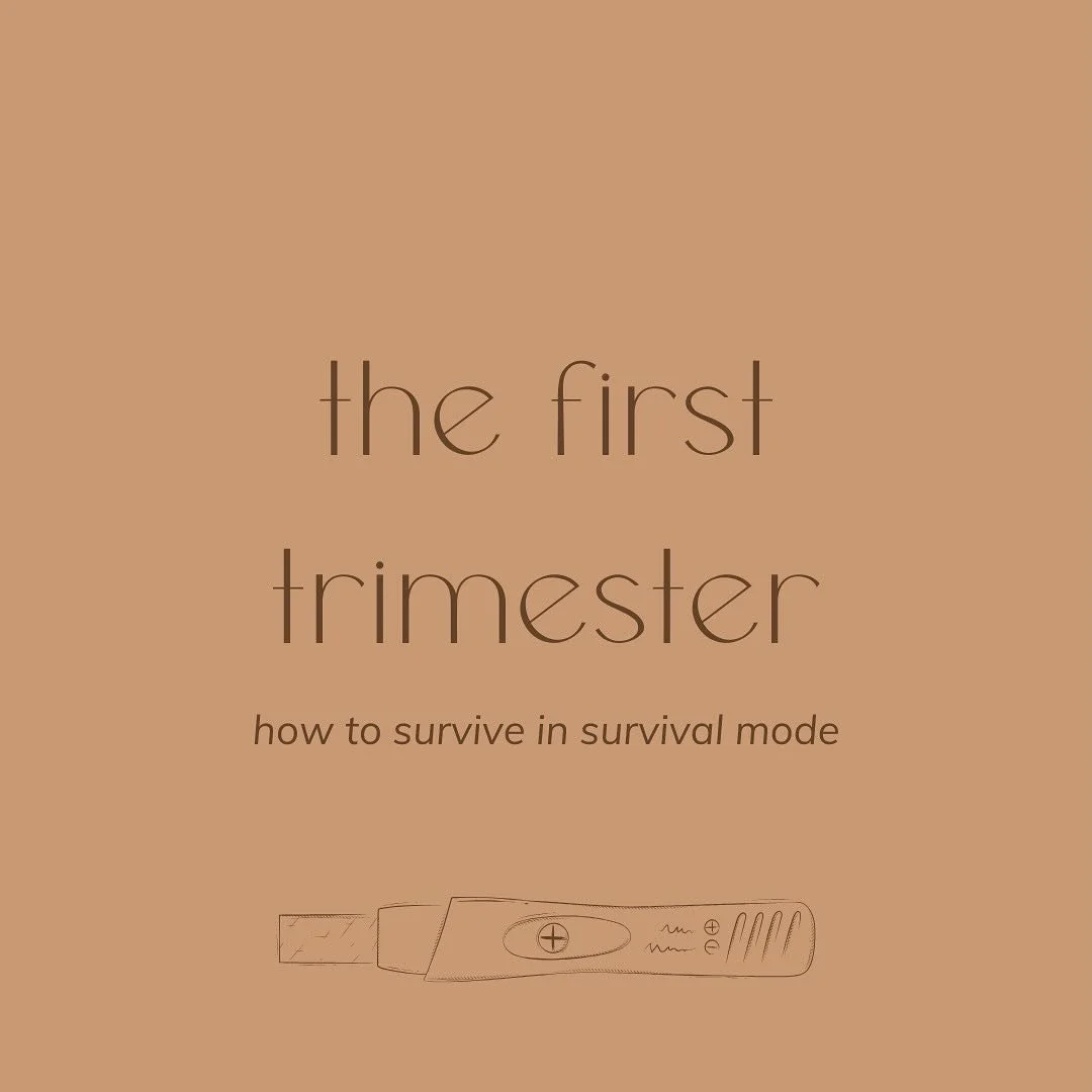 A short guide on surviving common symptoms of the first trimester. 

What did you find most helpful in your first trimester?

I offer a 15 minute pregnancy supplement review appointment that allows us to discuss your prenatal supplement requirements 