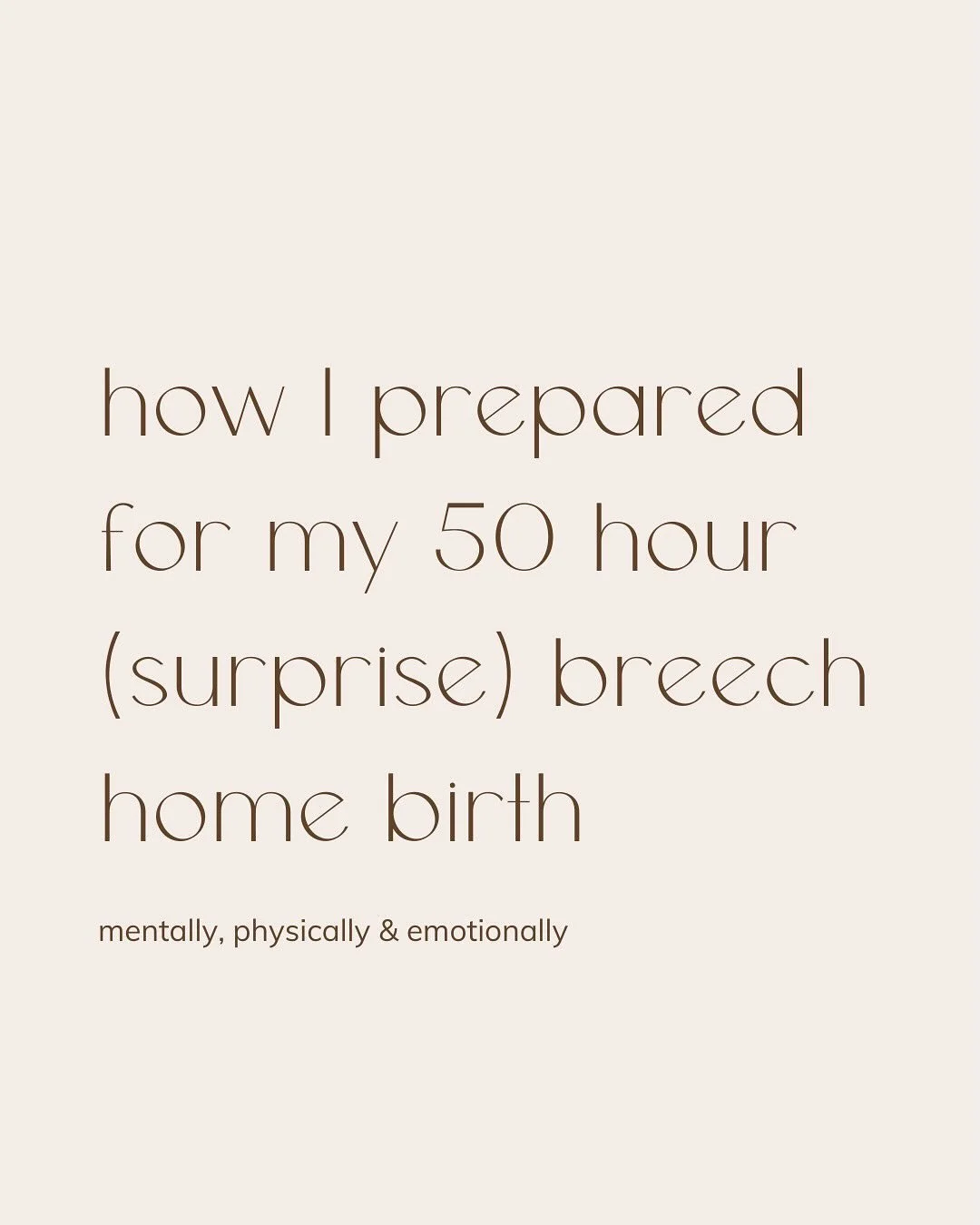 This is how I prepped for the birth that I desired. His breech position was a surprise but how I prepped was carefully considered. If you love a birth story, mine comes out with Sasha @breechbirthpodcast on Friday 🤍