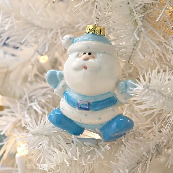 Hanging Santa Bauble - £12