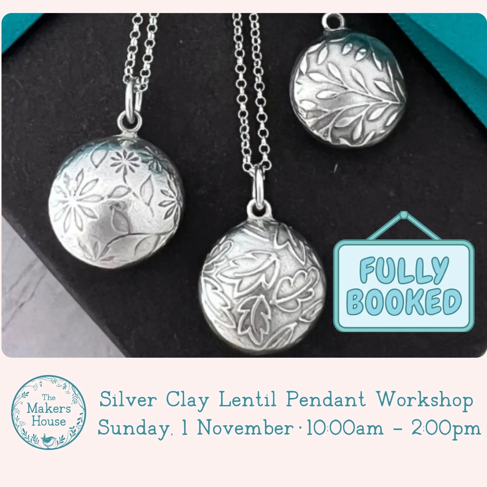 Learn to make your own beautiful fine silver lentil bead pendant from ‘magical’ precious silver clay. Silver clay is made from 100% recycled silver which, when fired, becomes 99.9% pure fine silver.