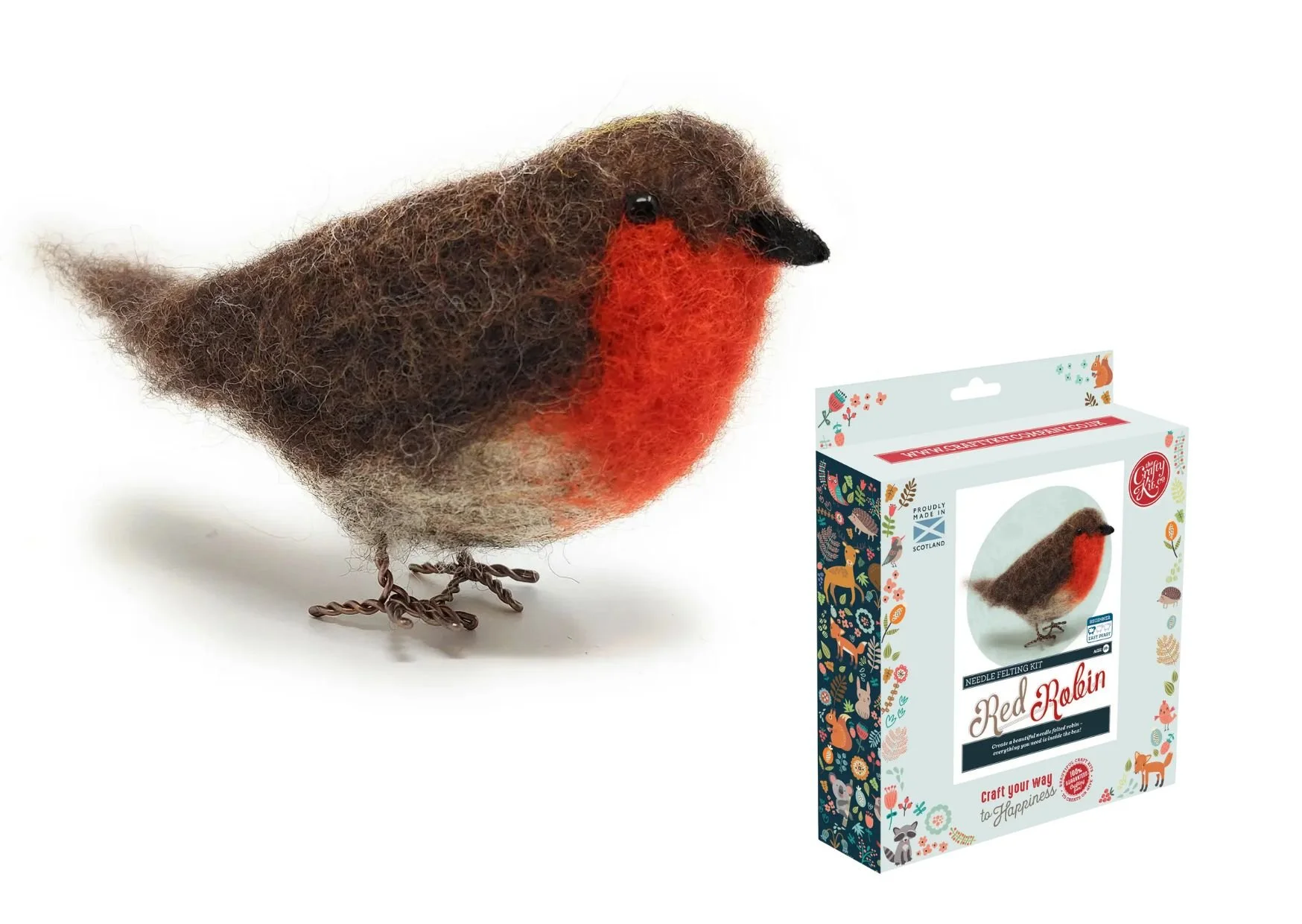 British Birds Red Robin Needle Felting Craft Kit — Welcome to The ...