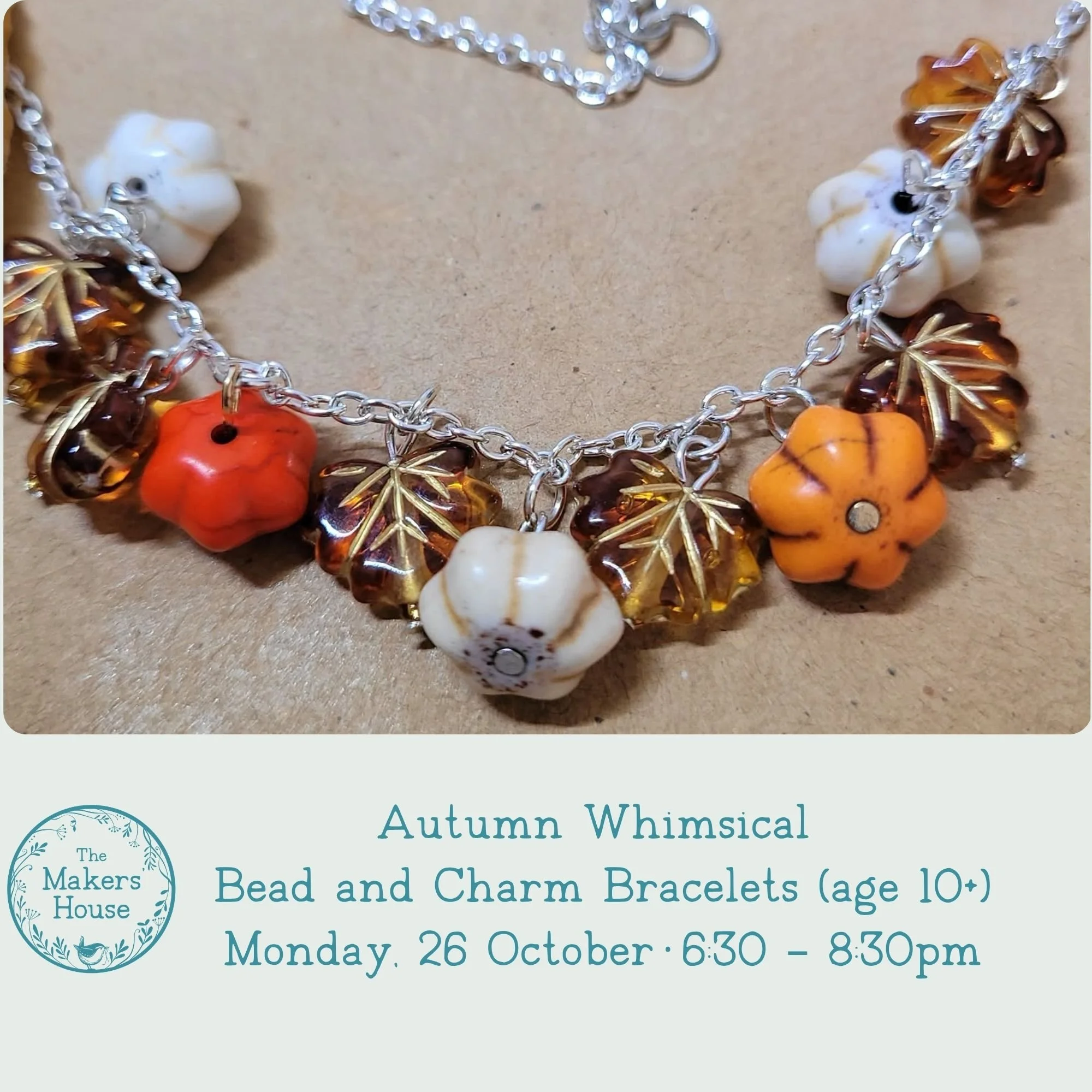 At this relaxed and fun workshop, choose from chain-based necklaces or bracelets and you’ll be able to make around two designs during the session. You’ll learn easy techniques to hang charms and beads from your chosen chain. There’ll be a selection o