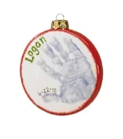 Flat Round Bauble - £12