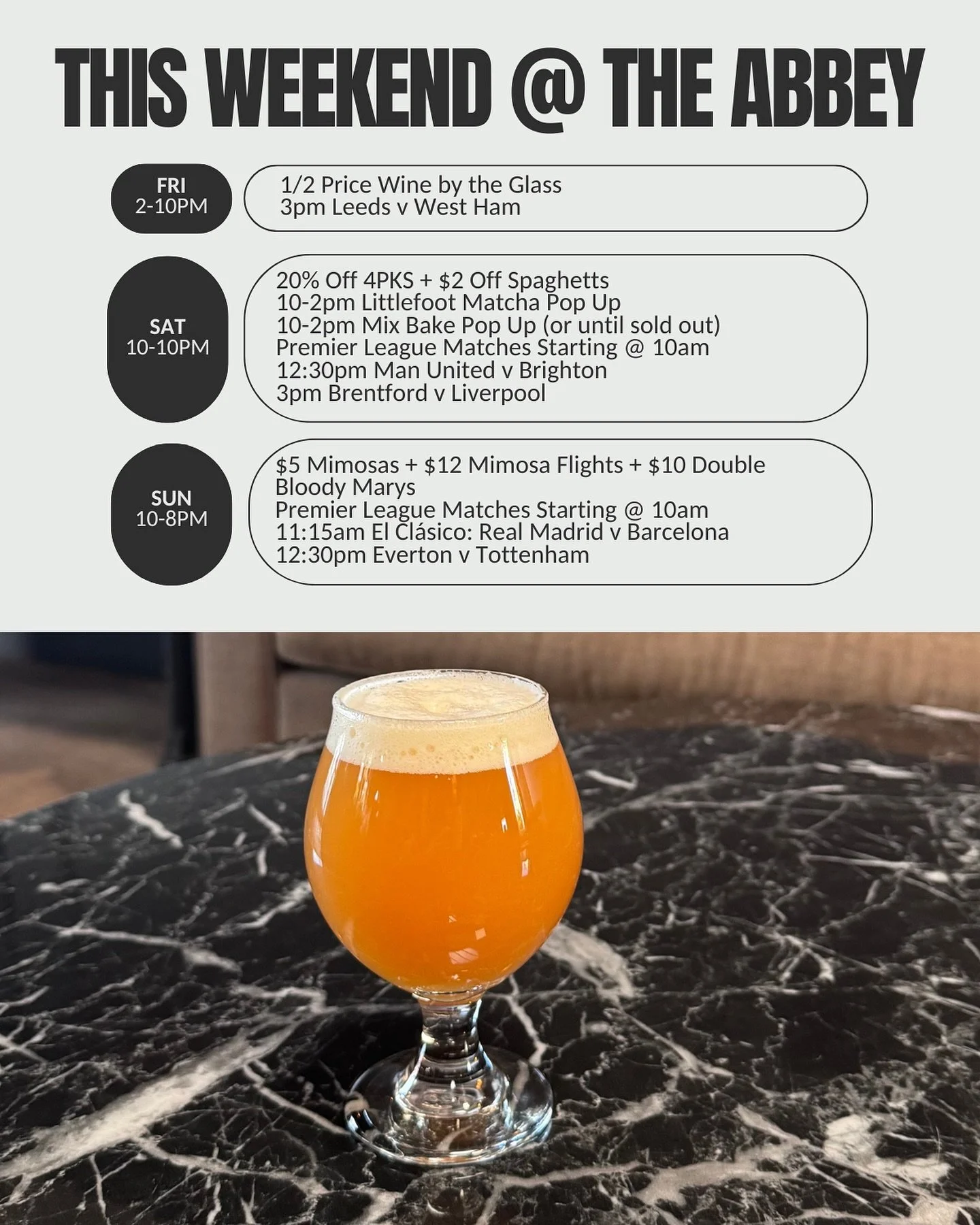 ⚽️ on the screens all weekend 
@littlefootlocal and @mixbakepopup on Saturday 
See you soon ✌️