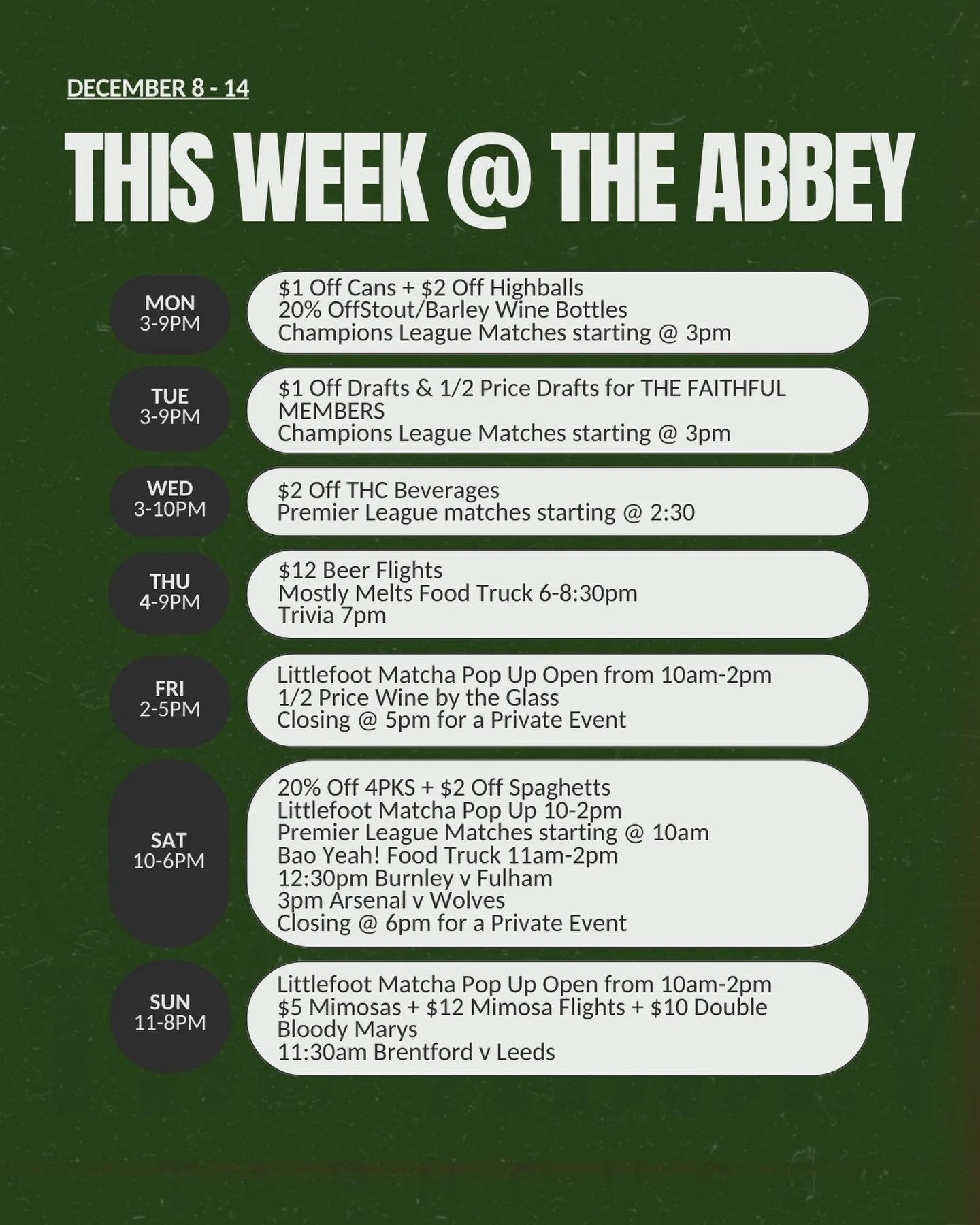 Full lineup this week 💪