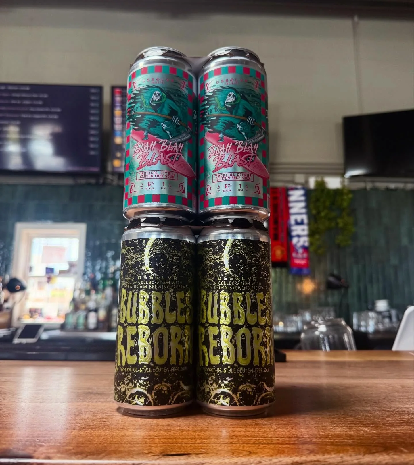 Nice lil&rsquo; drop from the fine folks at @dssolvr !

❌ TWO gluten-free sours&hellip;

🌊 BLAH BLAH BLAST: This steller concoction tastes like an alcoholic Baja Blast with extra Blue Raspberry and Pineapple vibes. The style description nails it, my