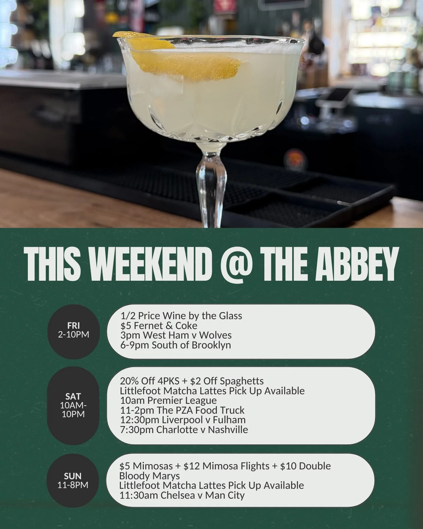 This lineup this weekend is crazy. See you soon ✌️