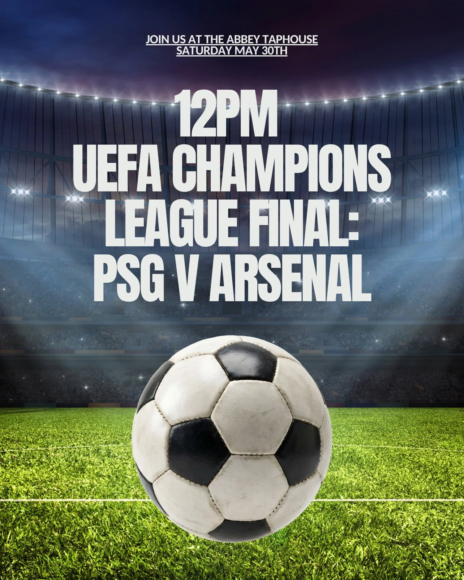TOMORROW ⚽️
You DON&rsquo;T want to miss this game 
12pm + @_thepza from 11-2pm

See you then