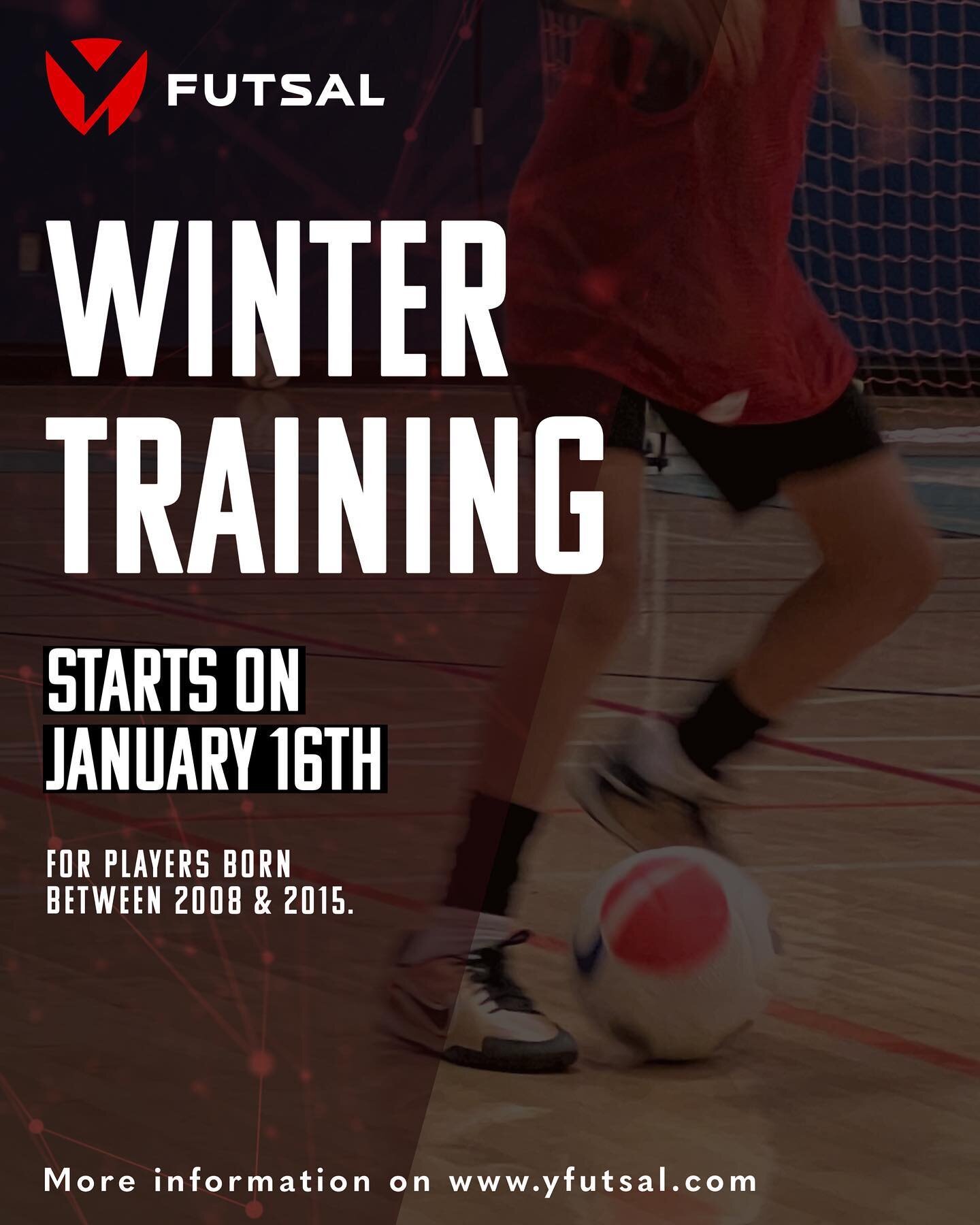 💢 We are very excited to announce that our Winter trainings will begin on January 16th! 

Training will take place in the South Loop on Monday, Wednesday, and Thursday evenings for players born between 2008 and 2015. 

You can purchase a single clas