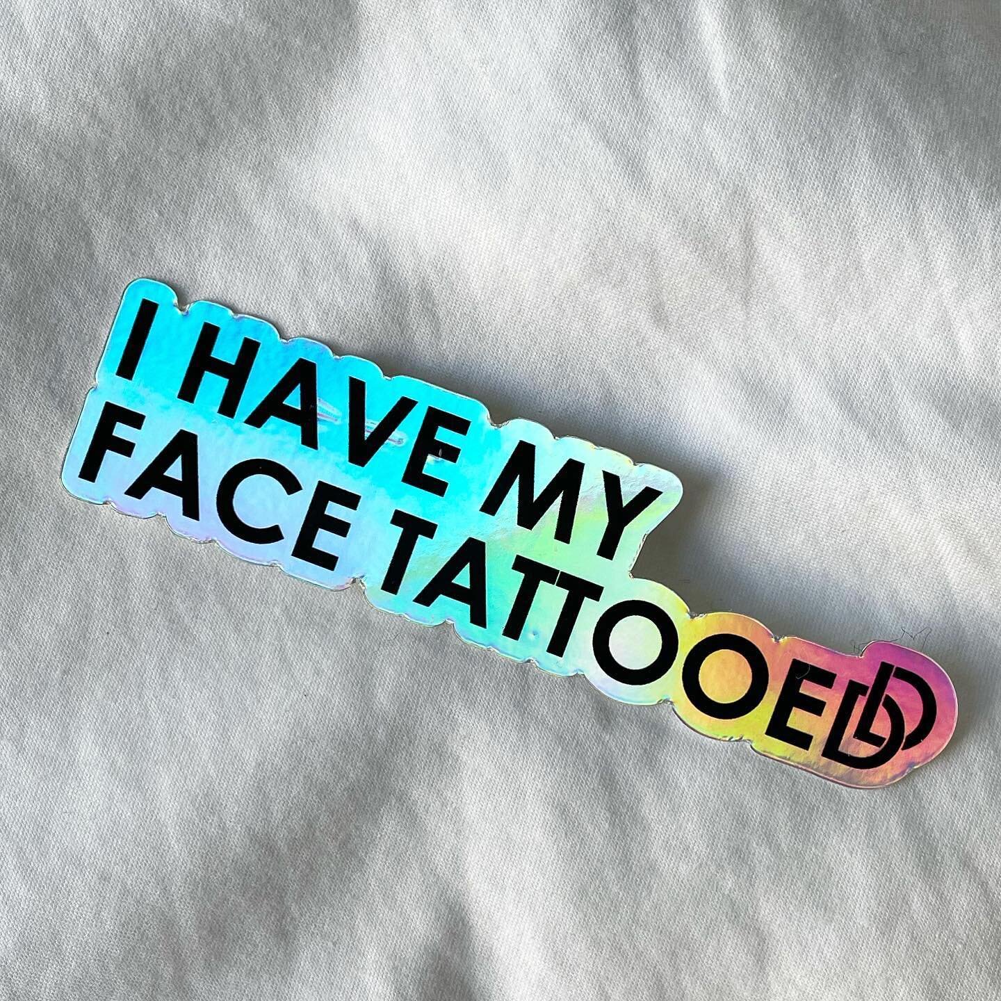 My love language is holographic 🌈 
i have my face tattooed 

@rindesignstudio @dldbrows #FLOWYBROW

#sticker #stickermule #holographic #microblading #flowybrow #facetattooed #facetattoos #facetattoosquad #bostoncreatives #bostongraphicdesigner #bost