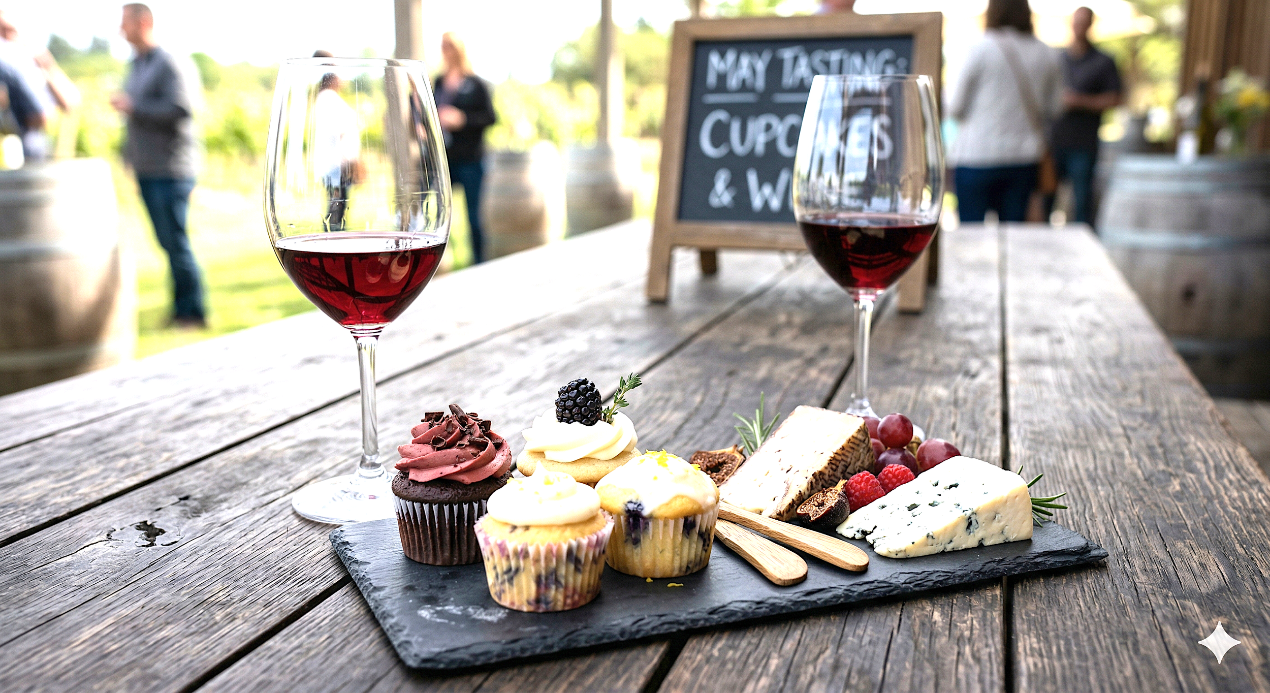 Friday–Wine &amp; Cupcake pairing