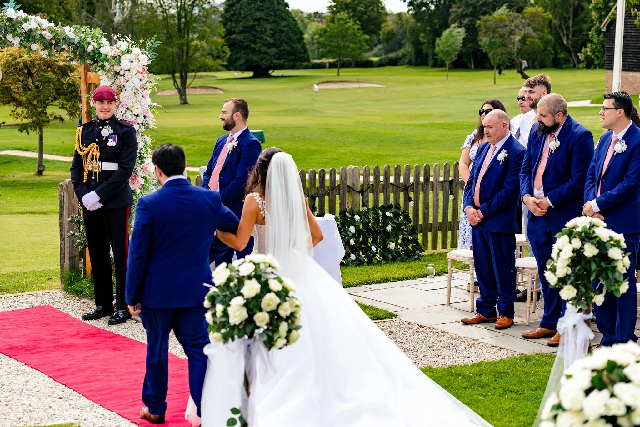 Groom reaction seeing bride for the first time during ceremony, Carlos Azevedo Photography