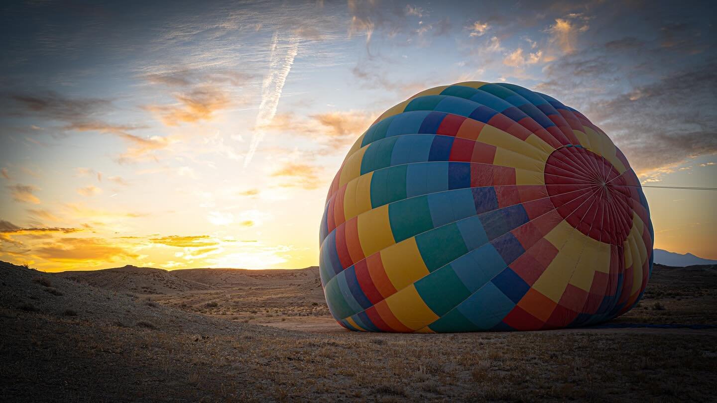 Moab sunrise via balloon @emilyclaggy