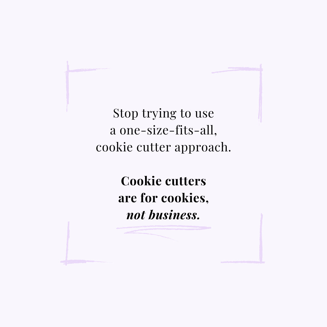 Following advice and it's not working? 🤷🏻&zwj;♀️⠀⠀⠀⠀⠀⠀⠀⠀⠀
⠀⠀⠀⠀⠀⠀⠀⠀⠀
It's not you, it's the advice!⠀⠀⠀⠀⠀⠀⠀⠀⠀
⠀⠀⠀⠀⠀⠀⠀⠀⠀
No business is exactly the same as another.⠀⠀⠀⠀⠀⠀⠀⠀⠀
⠀⠀⠀⠀⠀⠀⠀⠀⠀
You have different ideal clients, paid offerings, writing styles, b