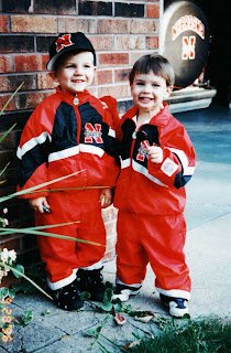 Zach and neighbor buddy, David (1995)