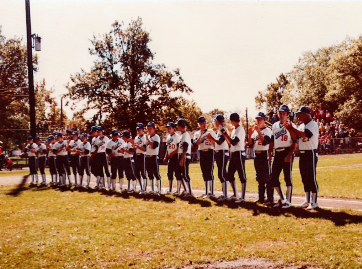 RSM boys line up for 1981 Champ win