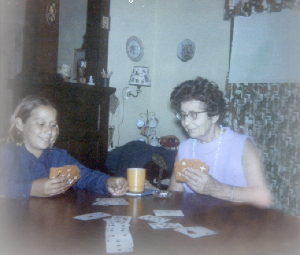 1977 Aunt Pauline with niece, Gwen
