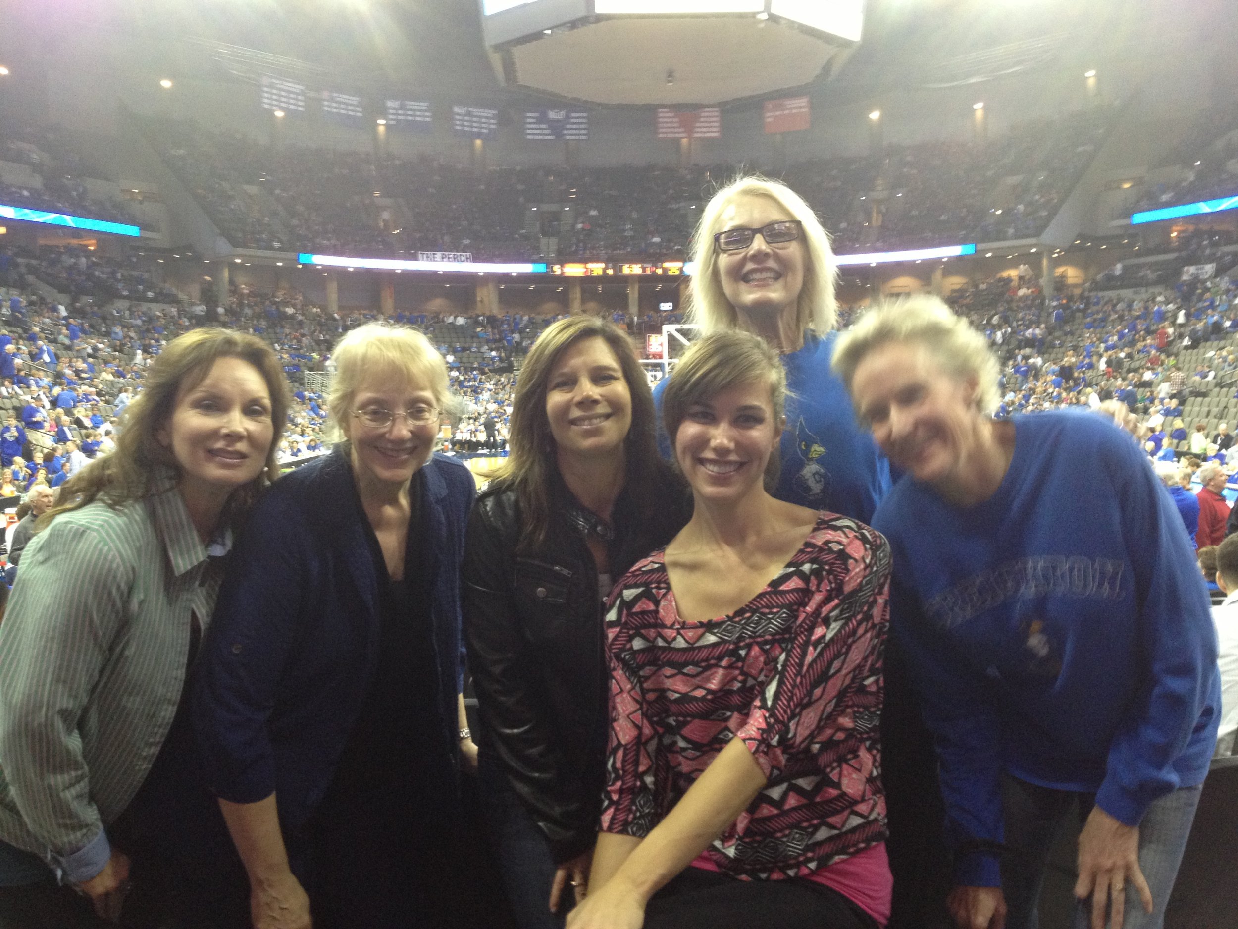 2012 - Creighton game with family and friends