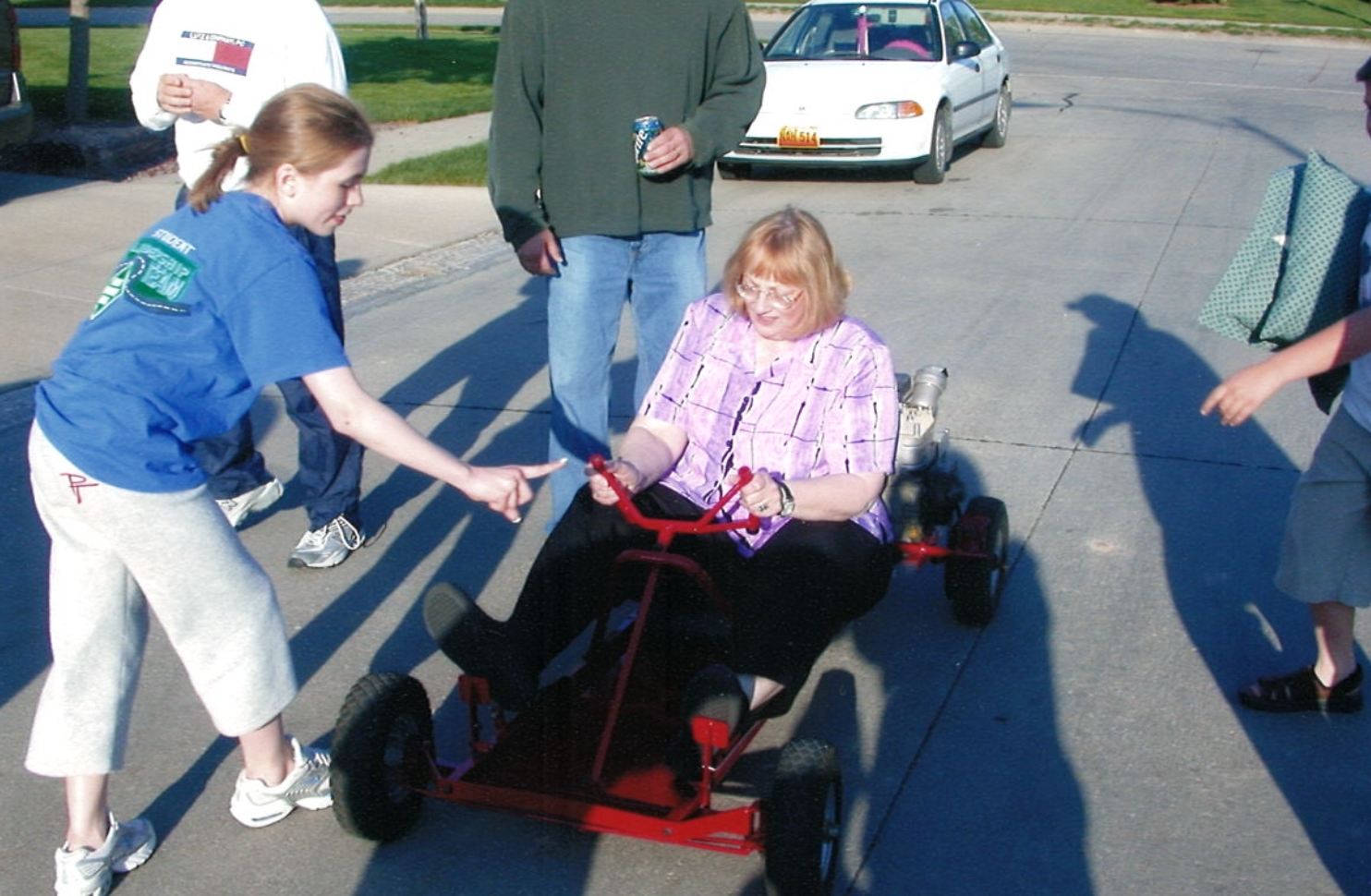 2004 - Scott gets Joan on the go-cart